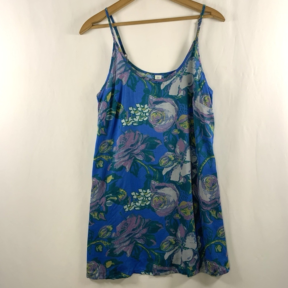 Sundance Womens Cupro Floral Slip Dress XS‎ Petite Boho Romantic Cover Up